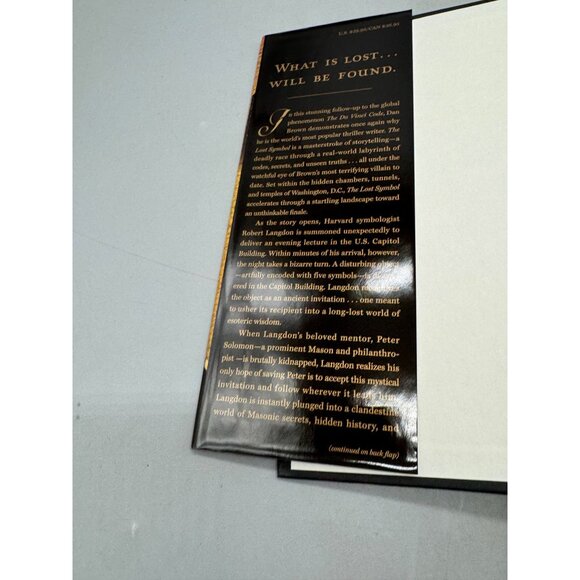 Dan Browns The Lost Symbol Hardcover Novel book English dust cover 2009 READ - Picture 4 of 8